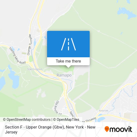 Mapa de Section F - Upper Orange (Gbw)