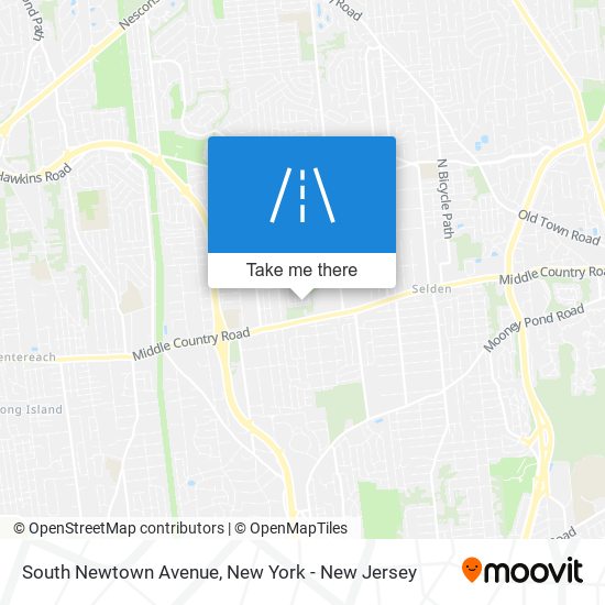 South Newtown Avenue map