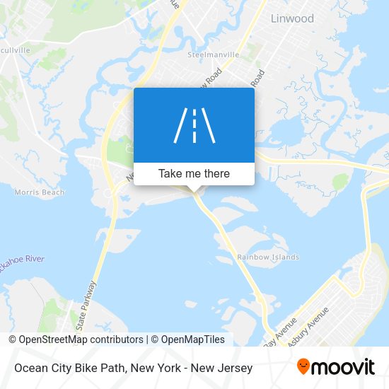 Ocean City Bike Path map