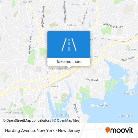 Harding Avenue map