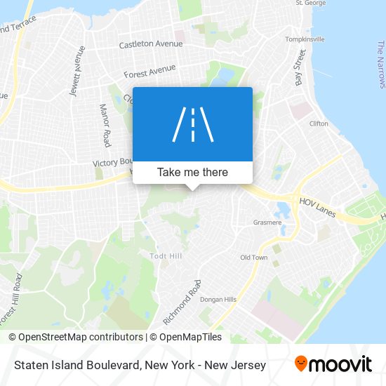 Staten Island Boulevard map
