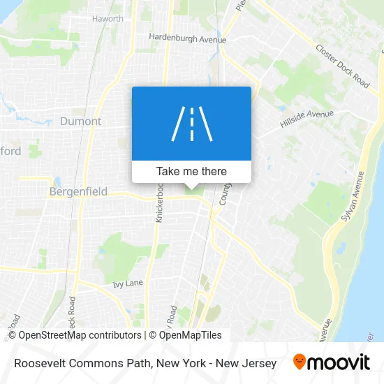 Roosevelt Commons Path map