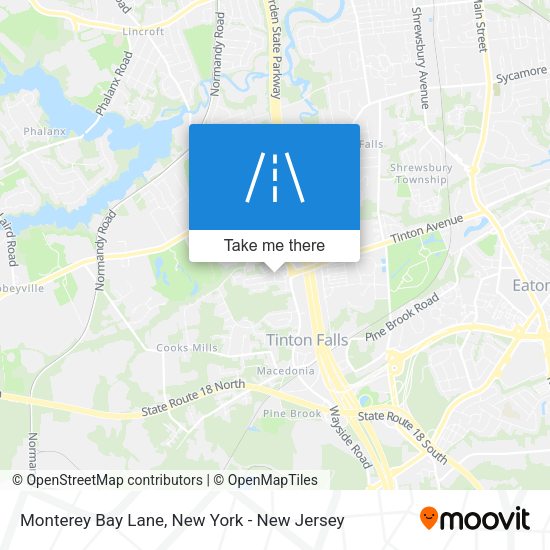 Mapa de Monterey Bay Lane