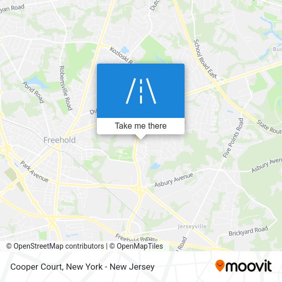 Mapa de Cooper Court