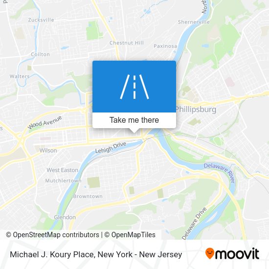Mapa de Michael J. Koury Place