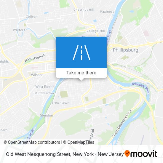 Old West Nesquehong Street map