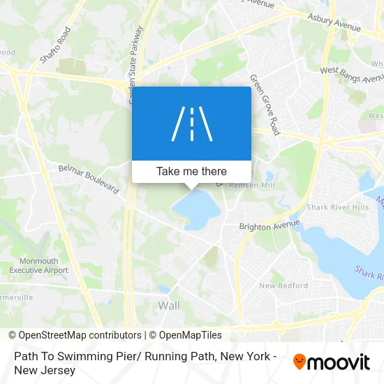 Path To Swimming Pier/ Running Path map