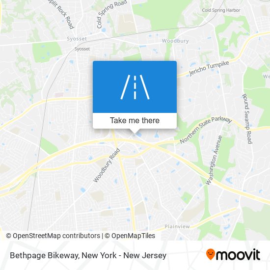 Bethpage Bikeway map