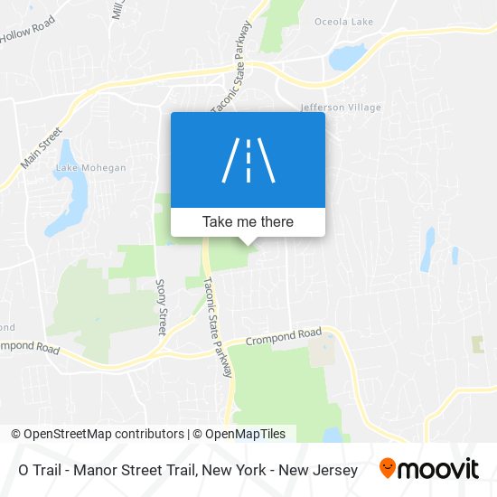 O Trail - Manor Street Trail map