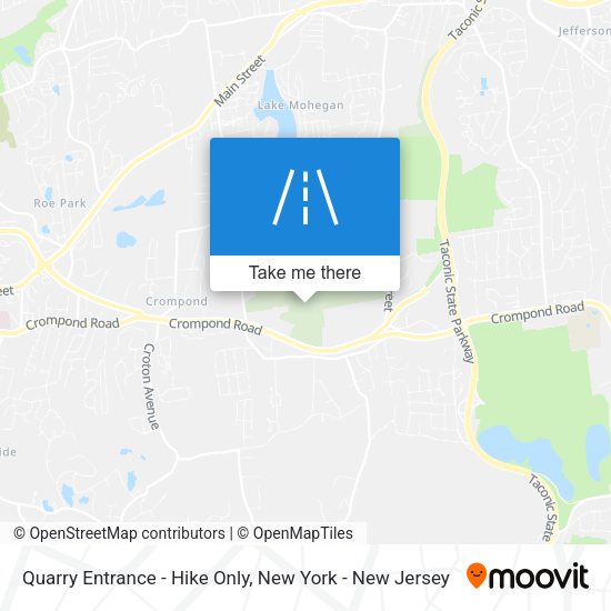 Quarry Entrance - Hike Only map