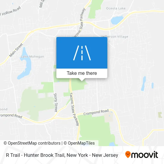 R Trail - Hunter Brook Trail map
