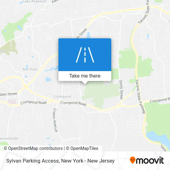 Sylvan Parking Access map
