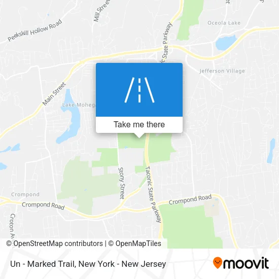 Un - Marked Trail map