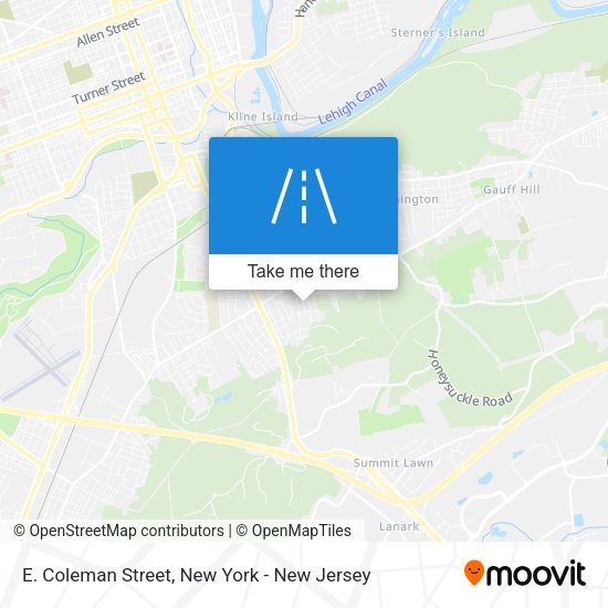 Mapa de E. Coleman Street