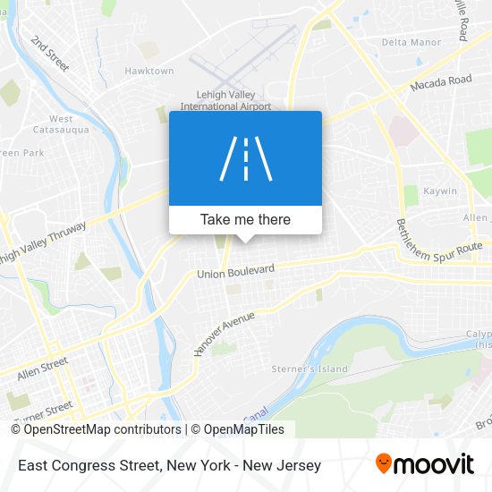 Mapa de East Congress Street