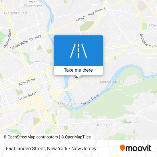 Mapa de East Linden Street