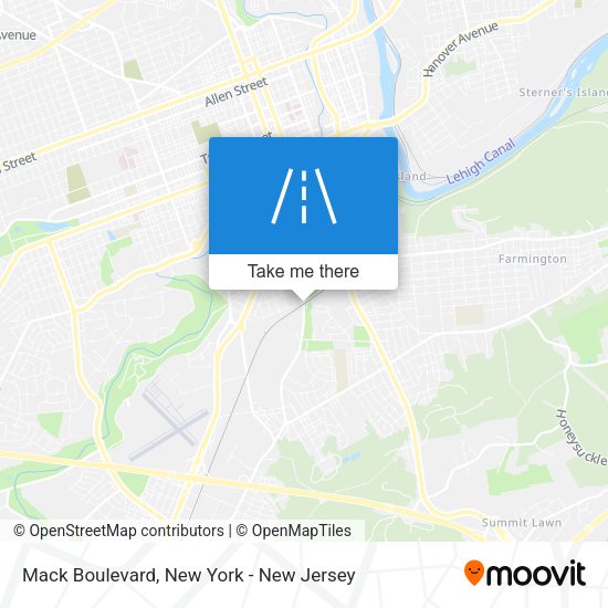 Mapa de Mack Boulevard
