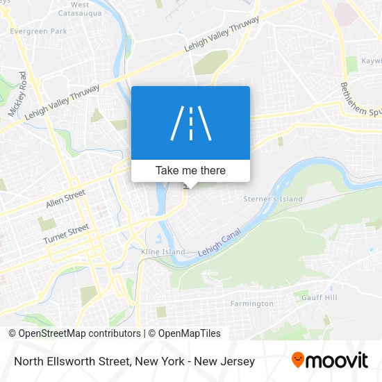 Mapa de North Ellsworth Street