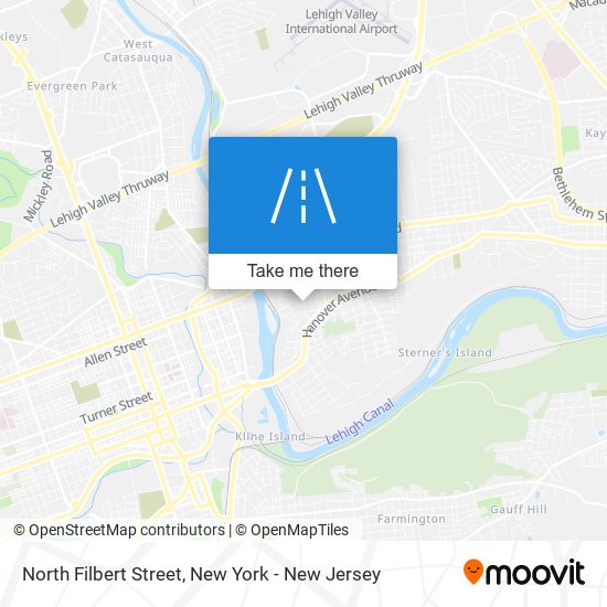 North Filbert Street map