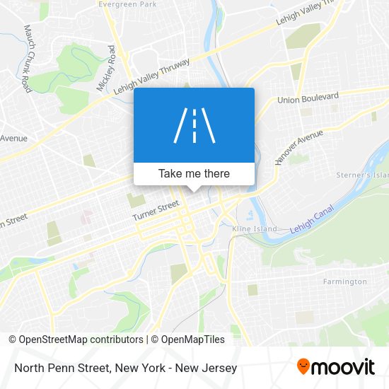 Mapa de North Penn Street