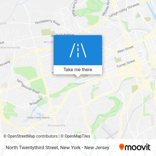 Mapa de North Twentythird Street