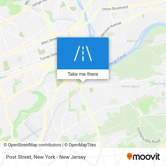 Post Street map