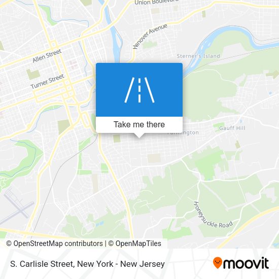 Mapa de S. Carlisle Street