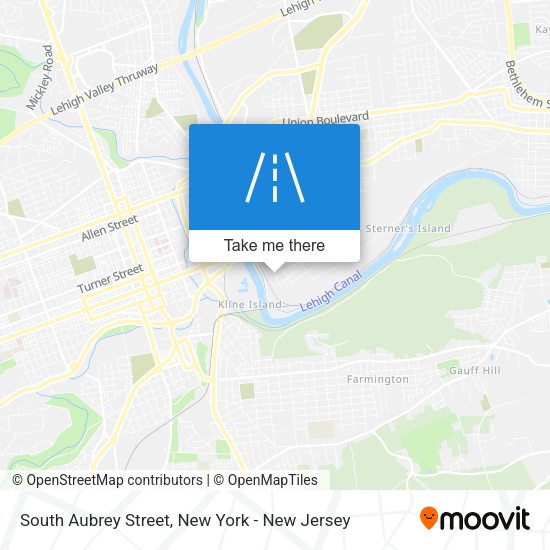 Mapa de South Aubrey Street