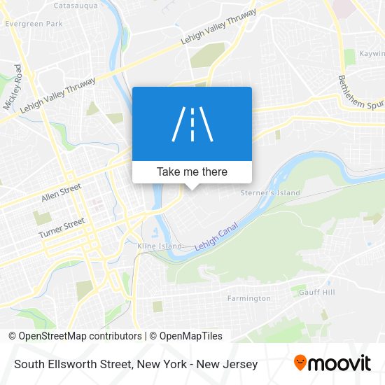 Mapa de South Ellsworth Street