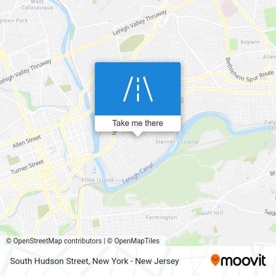 Mapa de South Hudson Street