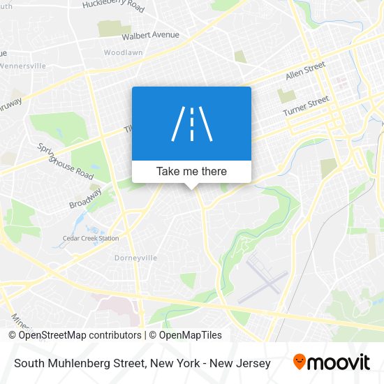 Mapa de South Muhlenberg Street