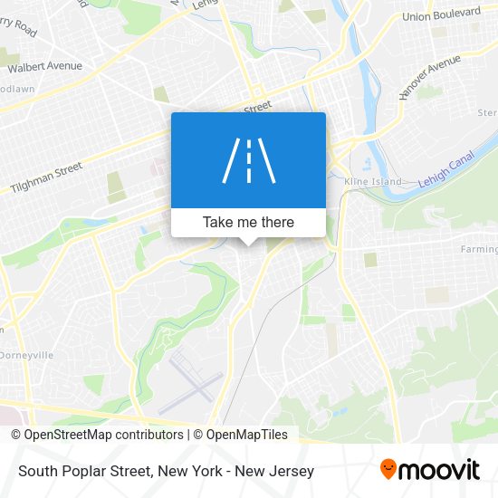 Mapa de South Poplar Street