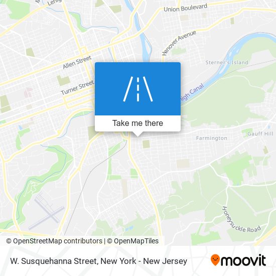W. Susquehanna Street map