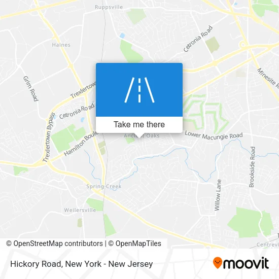 Hickory Road map