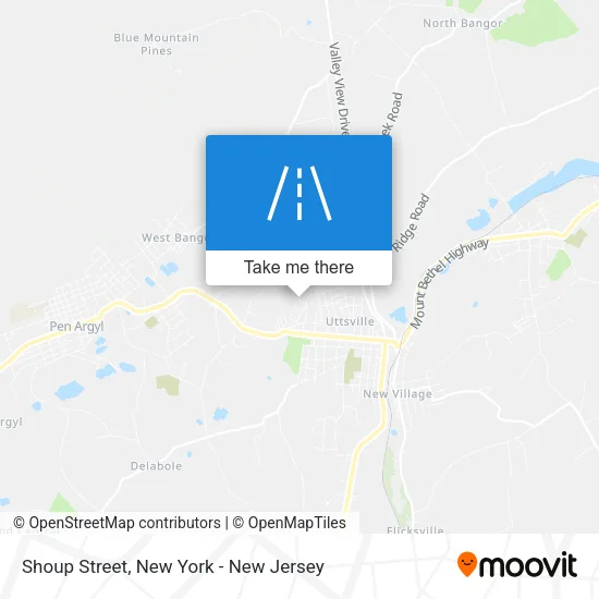 Shoup Street map