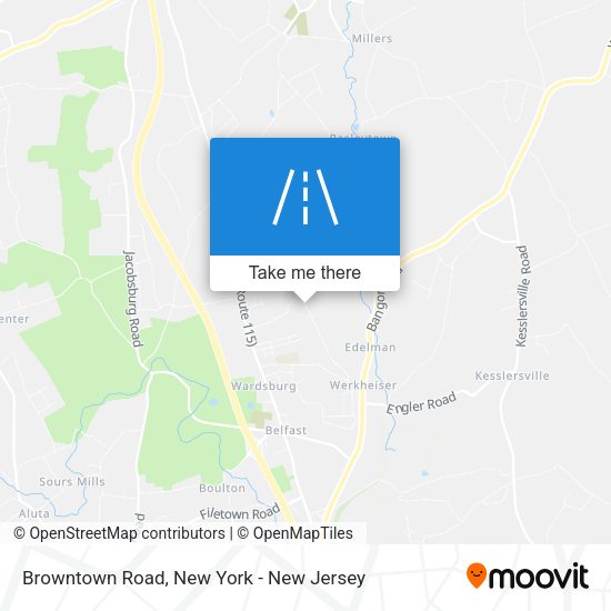 Browntown Road map