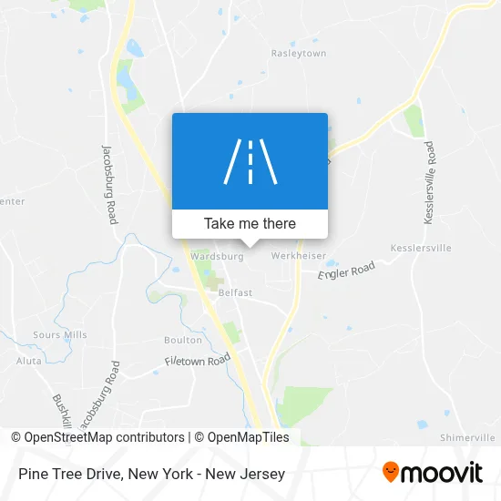 Pine Tree Drive map