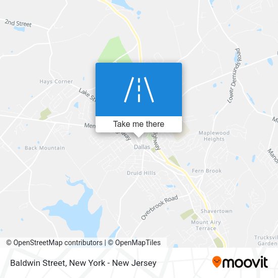 Baldwin Street map