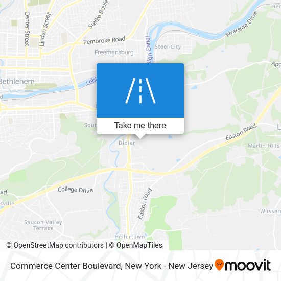 Commerce Center Boulevard map