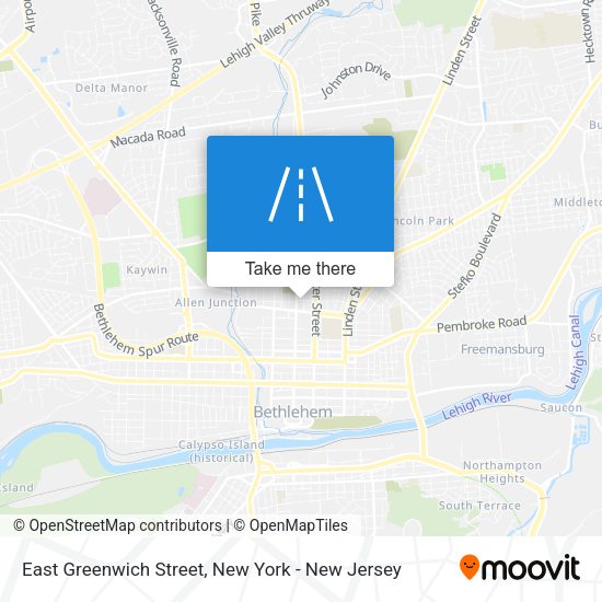 Mapa de East Greenwich Street