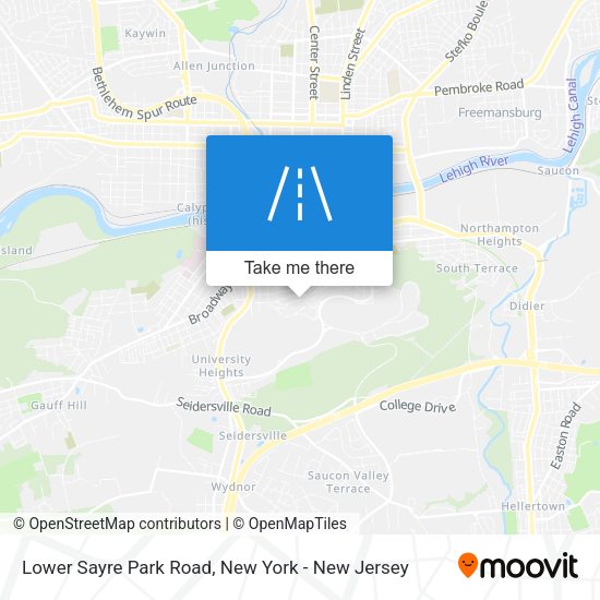 Mapa de Lower Sayre Park Road