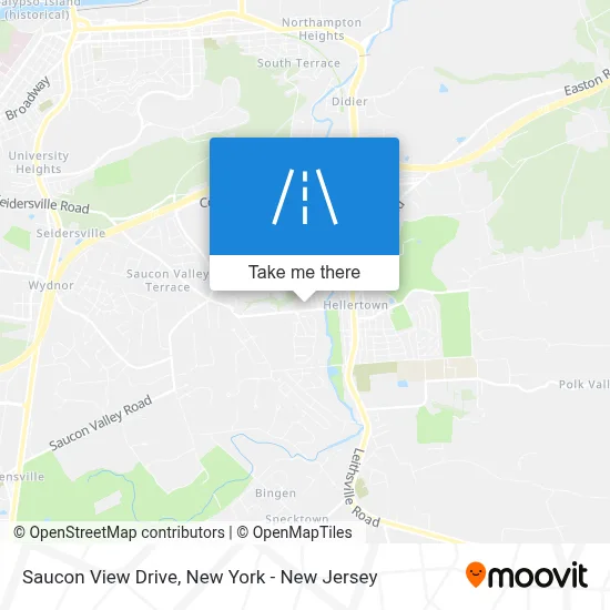 Saucon View Drive map