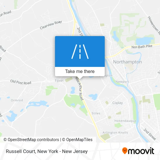 Russell Court map