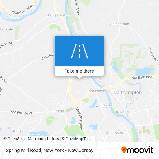 Spring Mill Road map