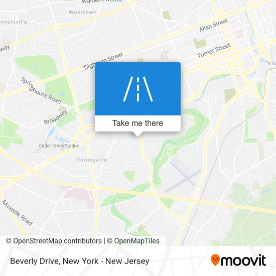 Mapa de Beverly Drive