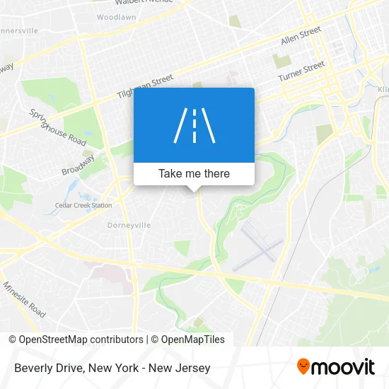 Beverly Drive map