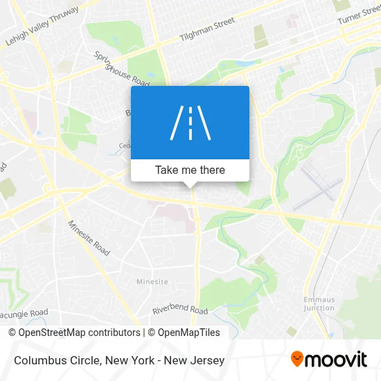 Columbus Circle map