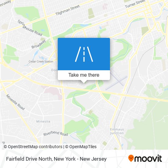 Mapa de Fairfield Drive North