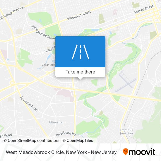 Mapa de West Meadowbrook Circle