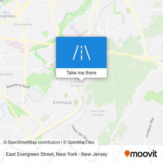Mapa de East Evergreen Street